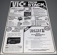 Stack Commodore VIC 20 Catalogue / Advert / Flyer