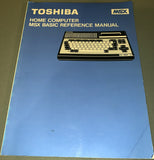 Toshiba Home Computer MSX Basic Reference Manual