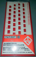 Keyboard Overlays For The Zx Spectrum (10x)