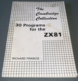 The Cambridge Collection - 30 Programs For The ZX81
