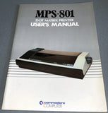 Commodore MPS-801 Dot Matrix Printer User's Guide